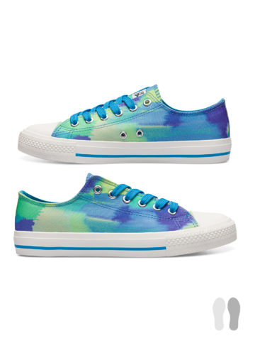 Vrolijke canvas schoenen Aqua camo Dedoles