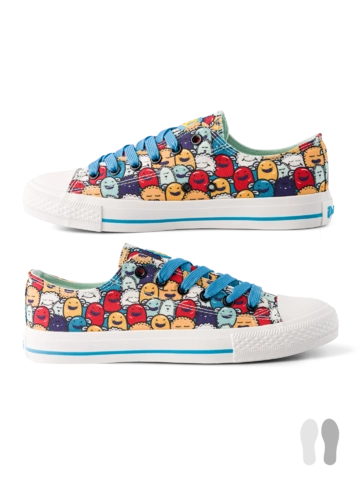 Pre dokonalý a originálny outfit Chaussures en toile rigolotes Monstres drôles