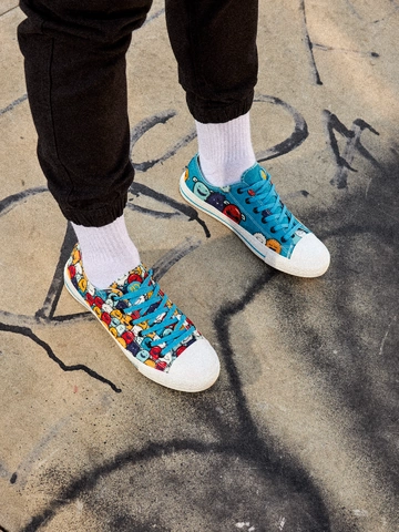 Zľava Chaussures en toile rigolotes Monstres drôles