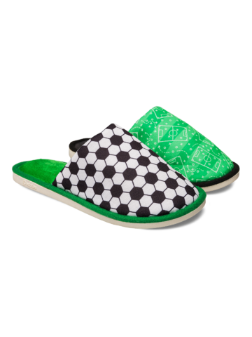 Foto Vidám házi papucs Focipálya