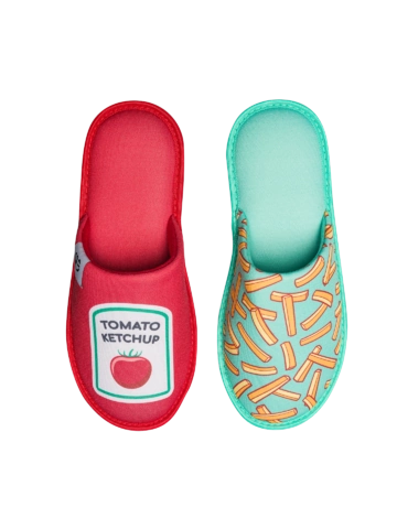 Pre dokonalý a originálny outfit Živahni copati Ocvrt krompirček s kečapom