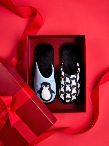 Tip na darček Весели пантофи Пингвини през зимата