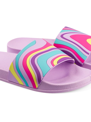 Lifestyle foto Veselé šľapky Farebné vlny