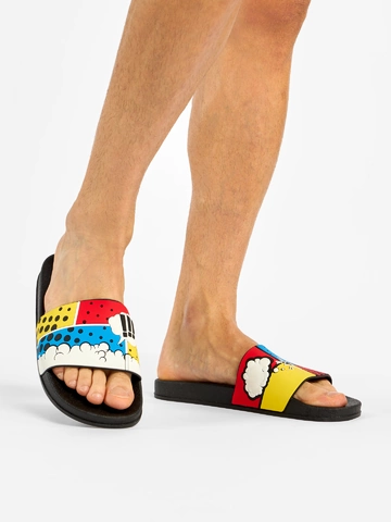 Pre dokonalý a originálny outfit Sandales rigolotes Bandes dessinées colorées