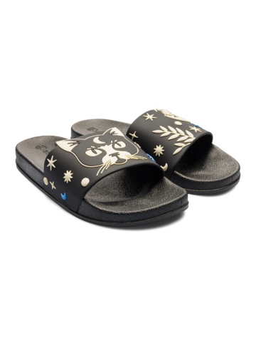 Szerezzen magának örömet ezzel a Dedoles darabbal Vidám papucs Macska és hold