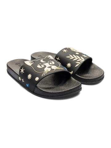 Potěšte se tímto kouskem Dedoles Veselé pantofle Kočka a měsíc