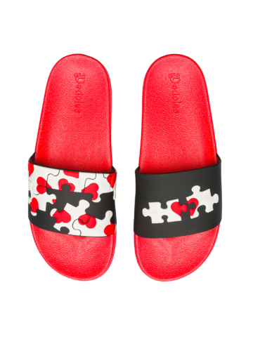 Eredeti és szokatlan ajándékot keres? a megajándékozottat garantáltan meglepi Vidám papucs Puzzle szívekkel