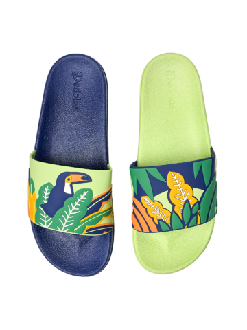 Lifestyle foto Ciabatte Buonumore Tucano e foglie