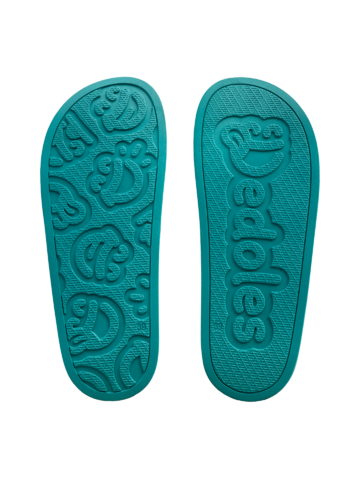 Foto Vidám papucs Türkiz cseppek