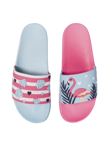 Lifestyle fotó Vidám papucs Szerelmes flamingók