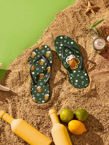 a tökéletes és egyedi ruházathoz Vidám flip-flop Sör és buborékok