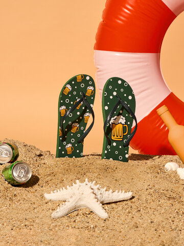 Orange flip flops sale