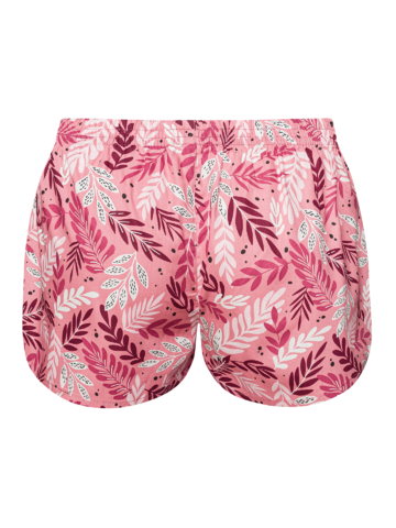 Lifestyle photo Women's Boxer Shorts Pink Leaves