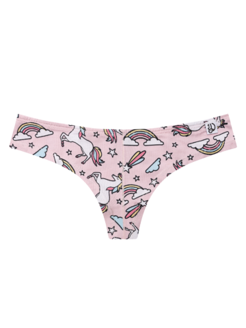 Lifestyle photo Women's Brazilian Panties Rainbow Unicorn