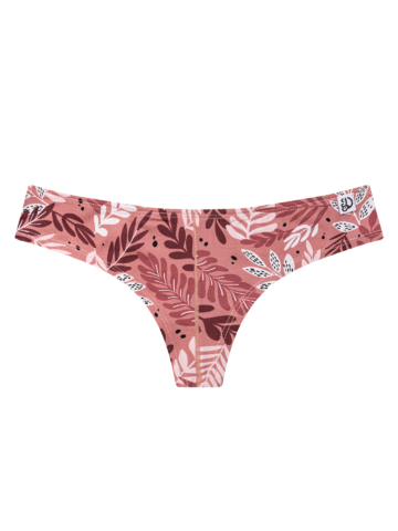Výpredaj Veselé dámske brazílske nohavičky Ružové listy