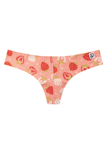 Foto Vidám női brazil alsó Édes eprek
