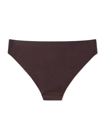 Výpredaj Čokoladno rjave ženske brezšivne hlačke