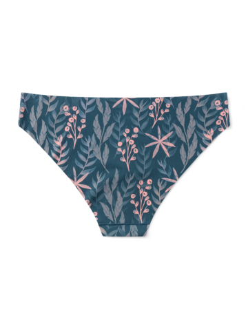 Kedvezmény Vidám varrás nélküli női alsó Éjszakai réti fű