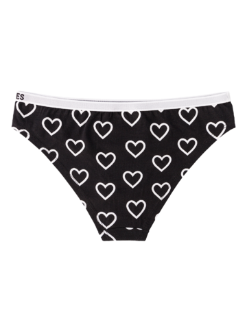 Pre dokonalý a originálny outfit Весели дамски бикини Черни и бели сърца