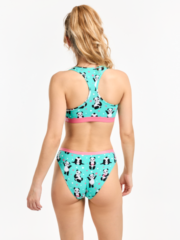 Gift idea Women's Briefs Panda & Hearts