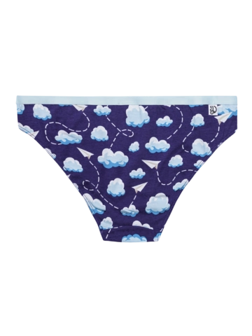 Hľadáte originálny a nezvyčajný darček? Obdarovaného zaručene prekvapí Vrolijke damesslips Papieren vliegtuigjes & wolken