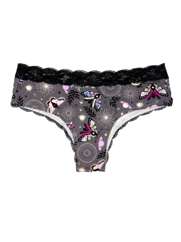Výprodej Dámské kalhotky s krajkou Noční motýli