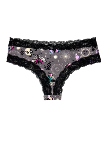 Sleva Dámské kalhotky s krajkou Noční motýli