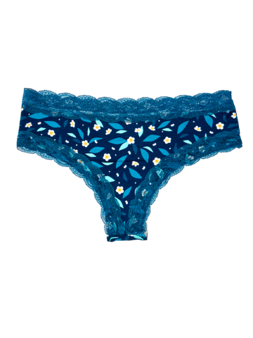 Eredeti ajándék a Dedolestől Női csipkés bugyi Reggeli kert