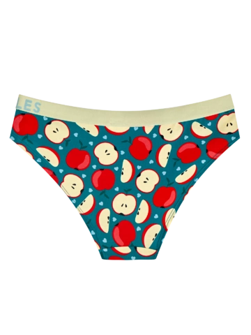 Výnimočný darček od Dedoles Veselé dámske nohavičky s modalom Červené jabĺčko