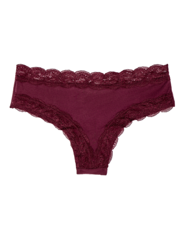 Bereiten Sie sich Freude mit diesem Dedoles-Stück Burgunderrote Spitzenhöschen für Frauen