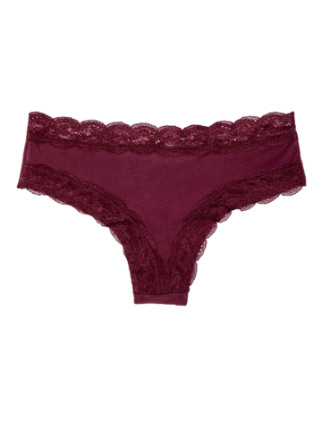 Potešte sa týmto kúskom Dedoles Bordové dámske nohavičky s čipkou