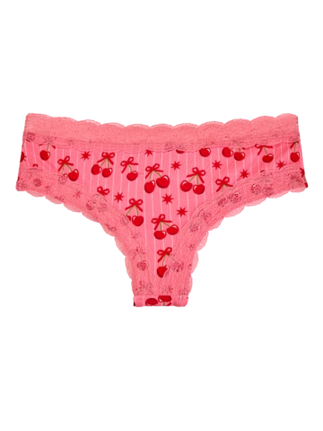 Výnimočný darček od Dedoles Дамски дантелени бикини Черешов свят