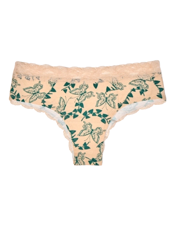 Zľava Dámske nohavičky s čipkou Motýle a brečtan