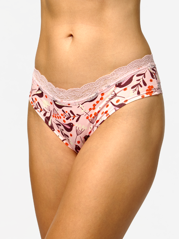 Geschenk von Dedoles Spitzenhöschen für Frauen Vögel und Beeren