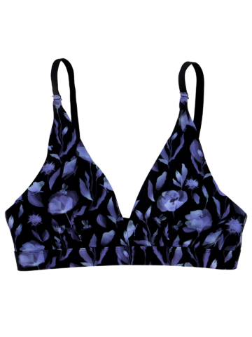 Ajándék tipp Varrás nélküli bralette melltartó Éjféli pipacs