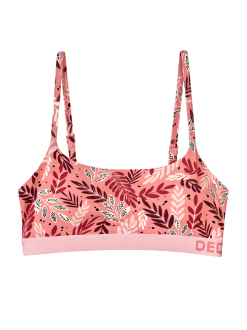 a tökéletes és egyedi ruházathoz Női melltartó modállal Rózsaszín levelek