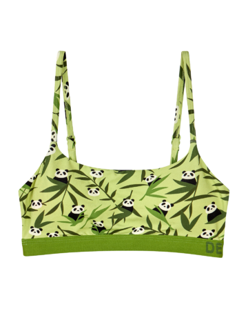 Kiárusítás Vidám női melltartó modállal Pandák és bambusz