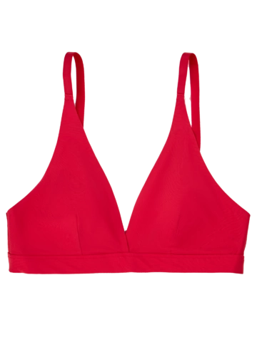 Výpredaj Bralette triangulaire rouge passionné sans coutures