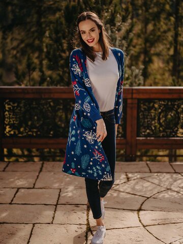 ОТСТЪПКА Весела дамска жилетка Зимно настроение