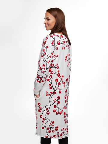 Hľadáte originálny a nezvyčajný darček? Obdarovaného zaručene prekvapí Cardigan Buonumore da donna Piccoli frutti invernali