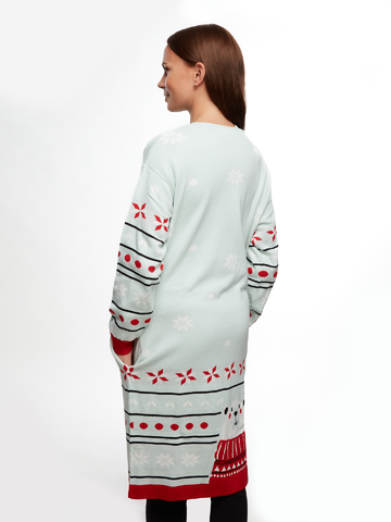 Tip na darček Cardigan alegre de mulher Urso de Inverno