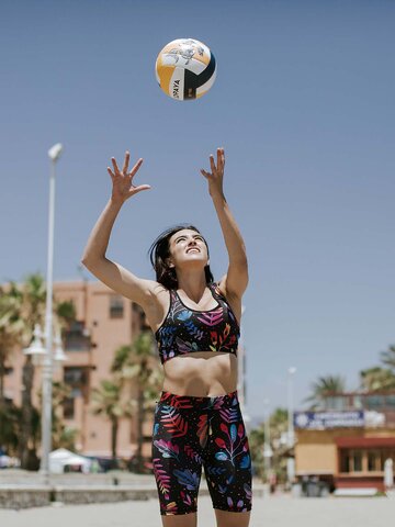 Kedvezmény Vidám sport rövidnadrág Neon virágok