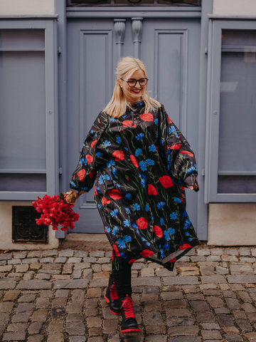 Ajándék tipp Vidám esőkabát Pipacsok és búzavirágok