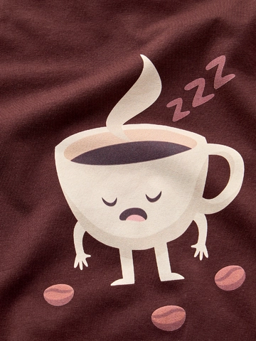 Výpredaj Veselé dámské pyžamo Ospalá káva