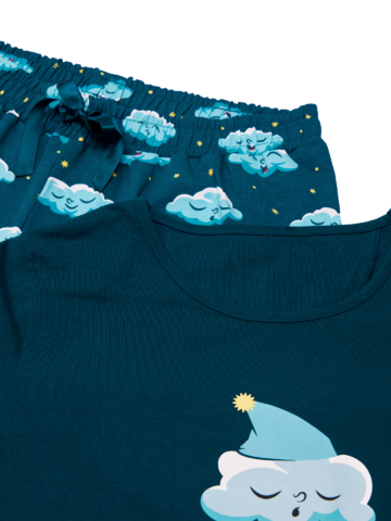 Ajándék tipp Vidám női pizsama Álmos felhők