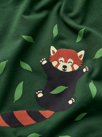 Lifestyle-Foto Lustiger Pyjama für Frauen Roter Panda