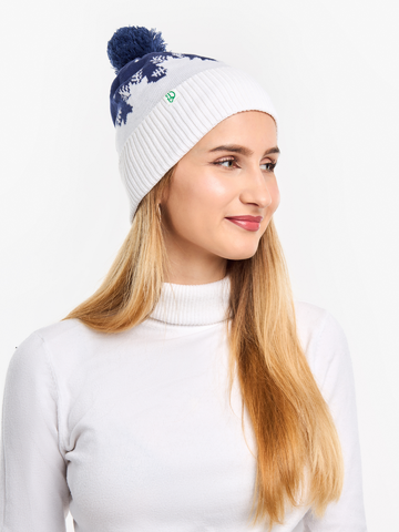 Zľava Berretto con pon-pon Buonumore Fiocchi di neve