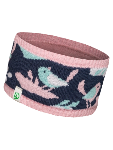 für ein vollkommenes und originelles Outfit Lustiges gestricktes Damenstirnband Wintervögel