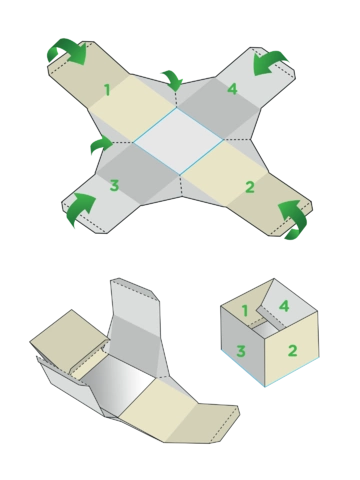 Pre dokonalý a originálny outfit Štvorcová darčeková krabička Tancujúce škrečky