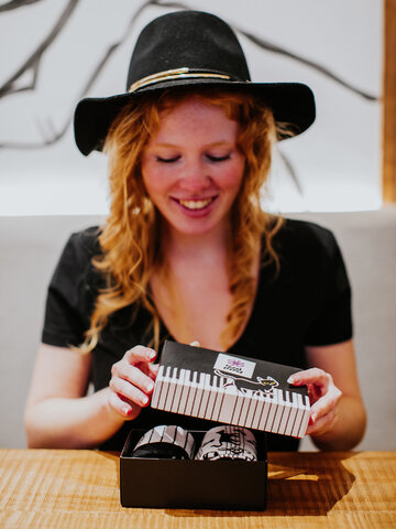 Obrázok produktu Подаръчен комплект Котка пианист